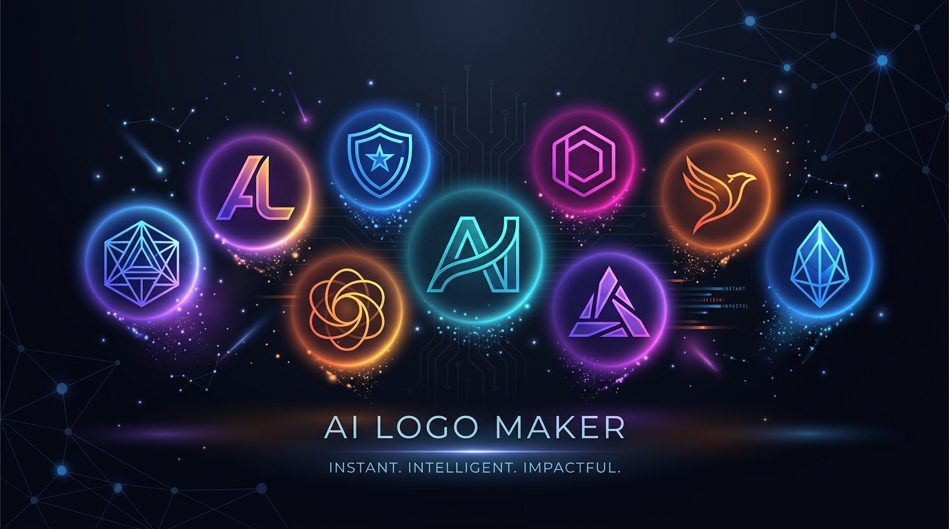AI Logo Maker — generates professional brand logo concepts with colour palettes and typography recommendations